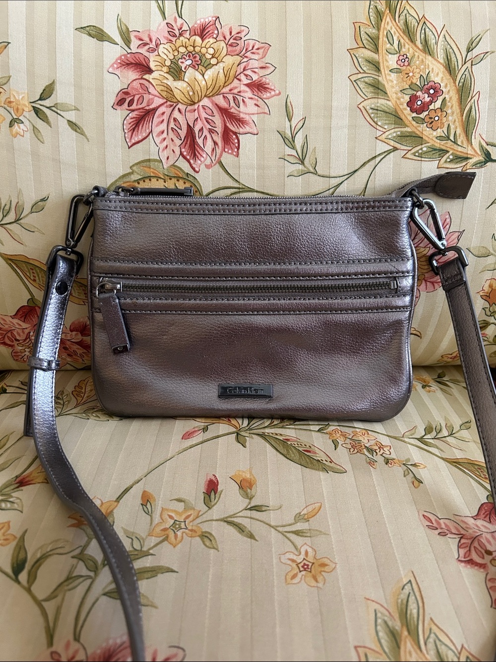 Calvin Kline Leather Crossbody Bag